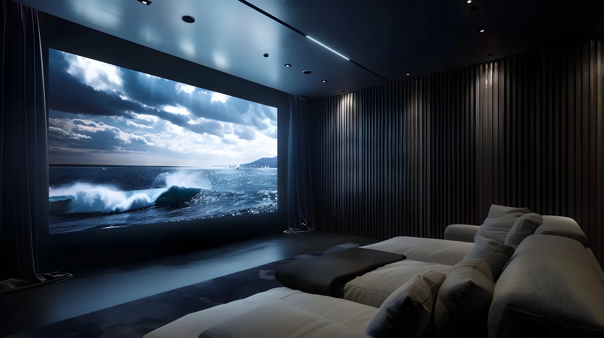 Salle de cinéma privée sur mesure réalisée par CinéPhil